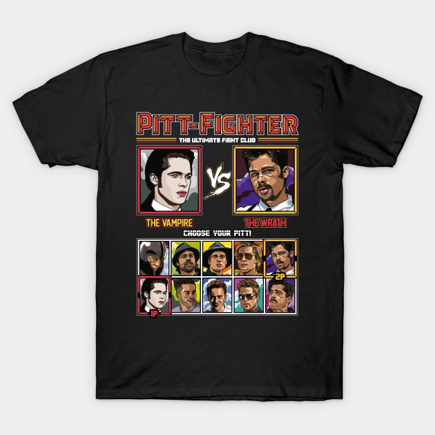 Brad Pitt Fighter T-Shirt by RetroReview